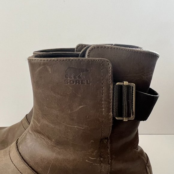 Sorel Women’s Brown/Green Waterproof Pull-On Slimboot Sz 11 - Picture 10 of 16